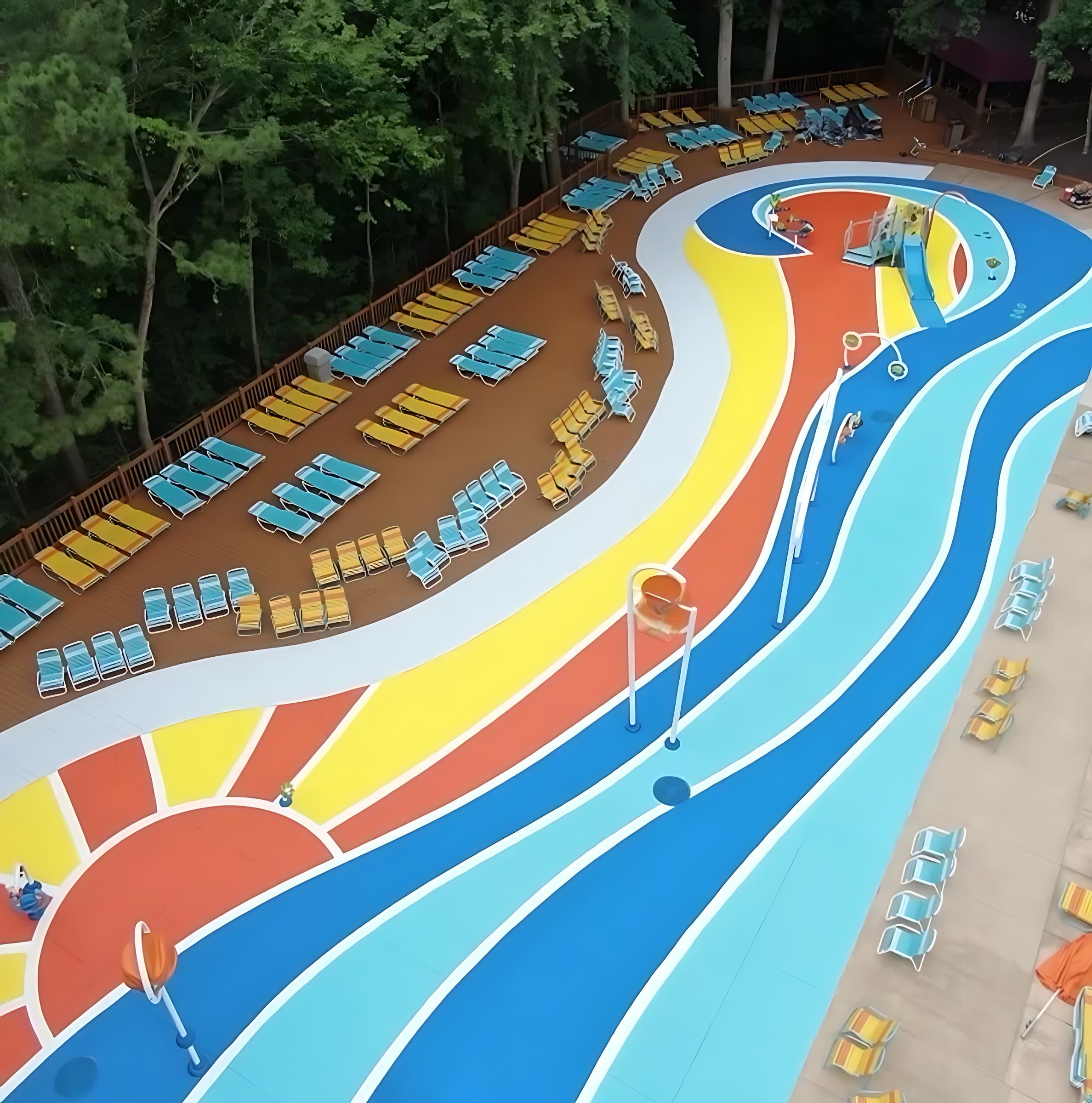 Kids' waterpark playground